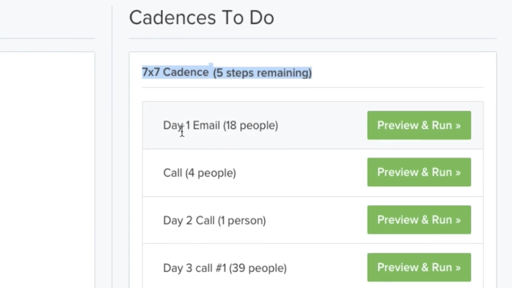 Salesloft Cadence