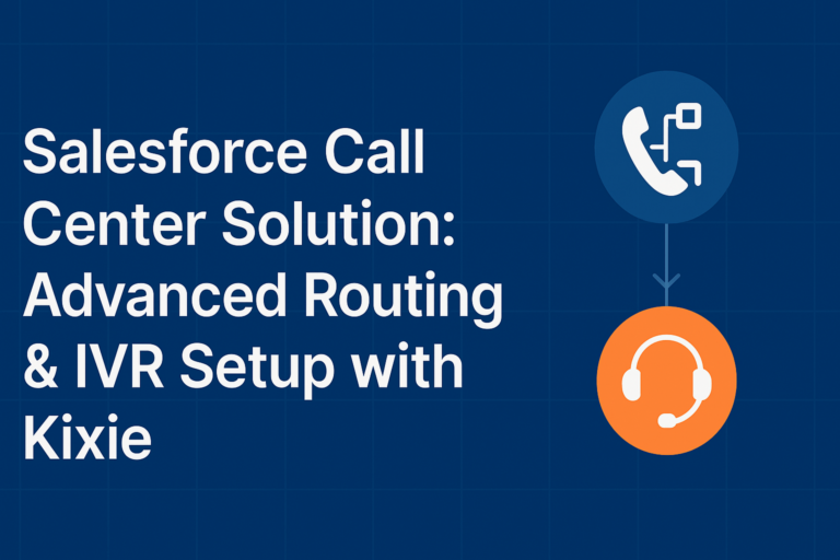 Salesforce Call Center Solution- Advanced Routing & IVR Setup with Kixie
