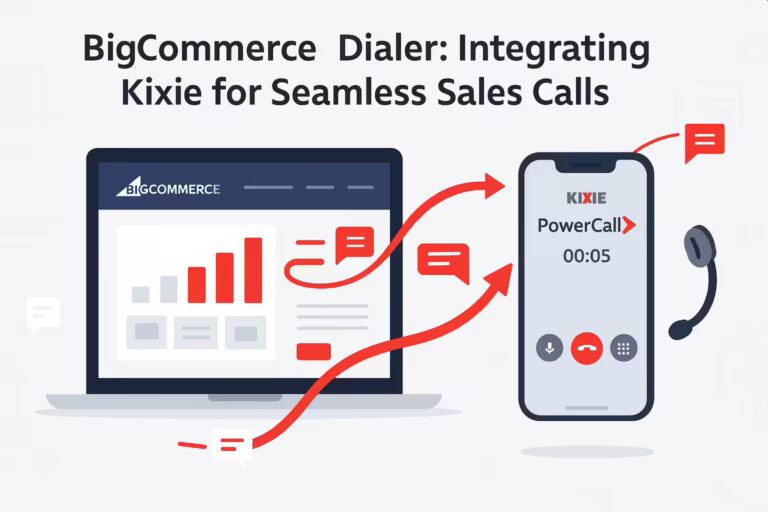 BigCommerce Dialer Integrating Kixie for Seamless Sales Calls