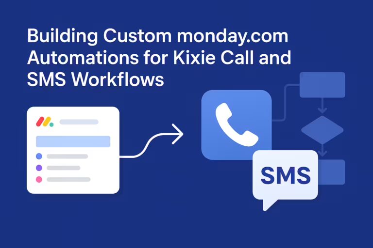 Building Custom monday.com Automations for Kixie Call and SMS Workflows