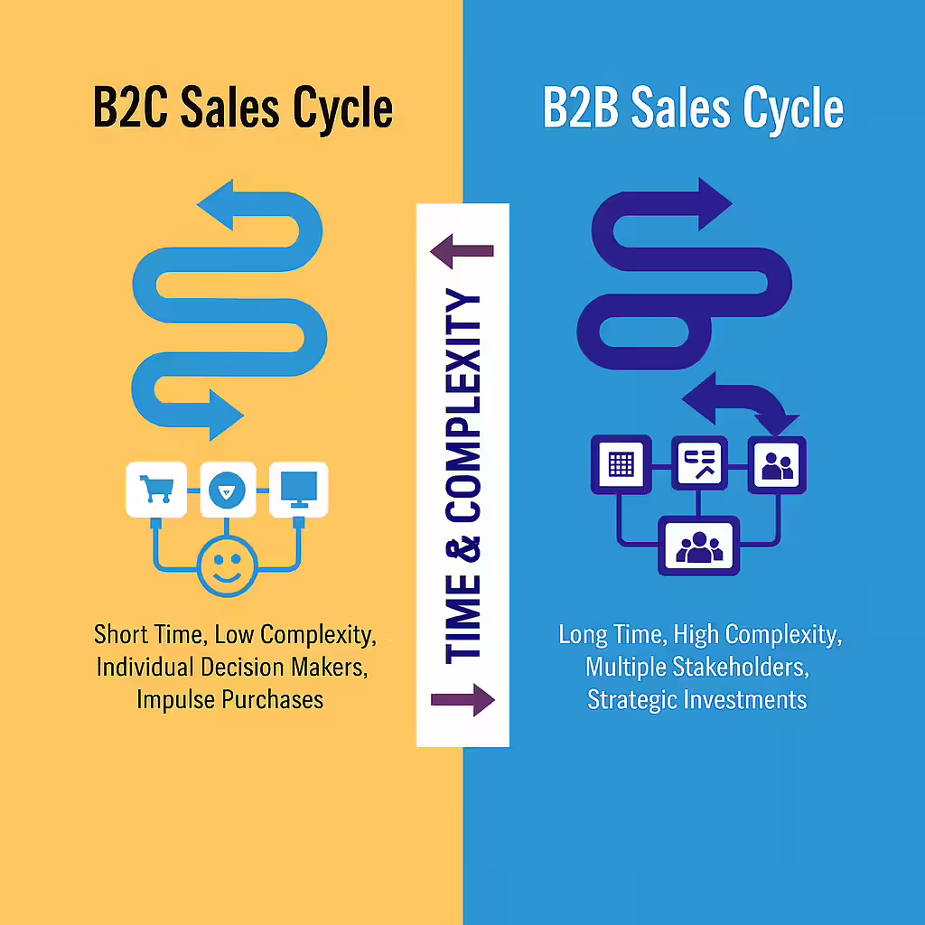 B2B vs B2C Sales Cycles