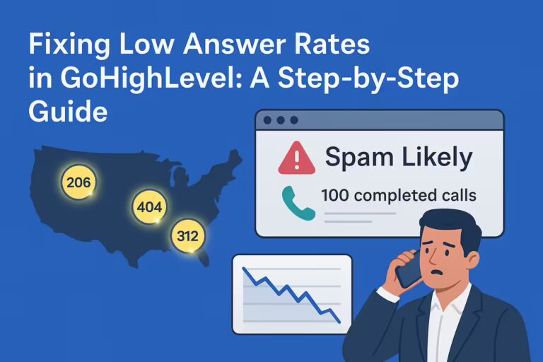 Fixing Low Answer Rates in GoHighLevel – A Step-by-Step Guide