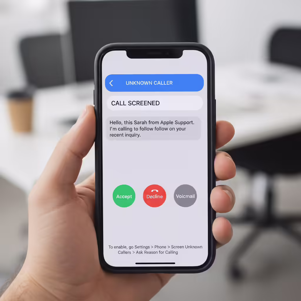 iOS Call Screening Overview