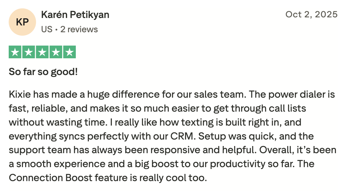 Customer 5-star review screenshot 9
