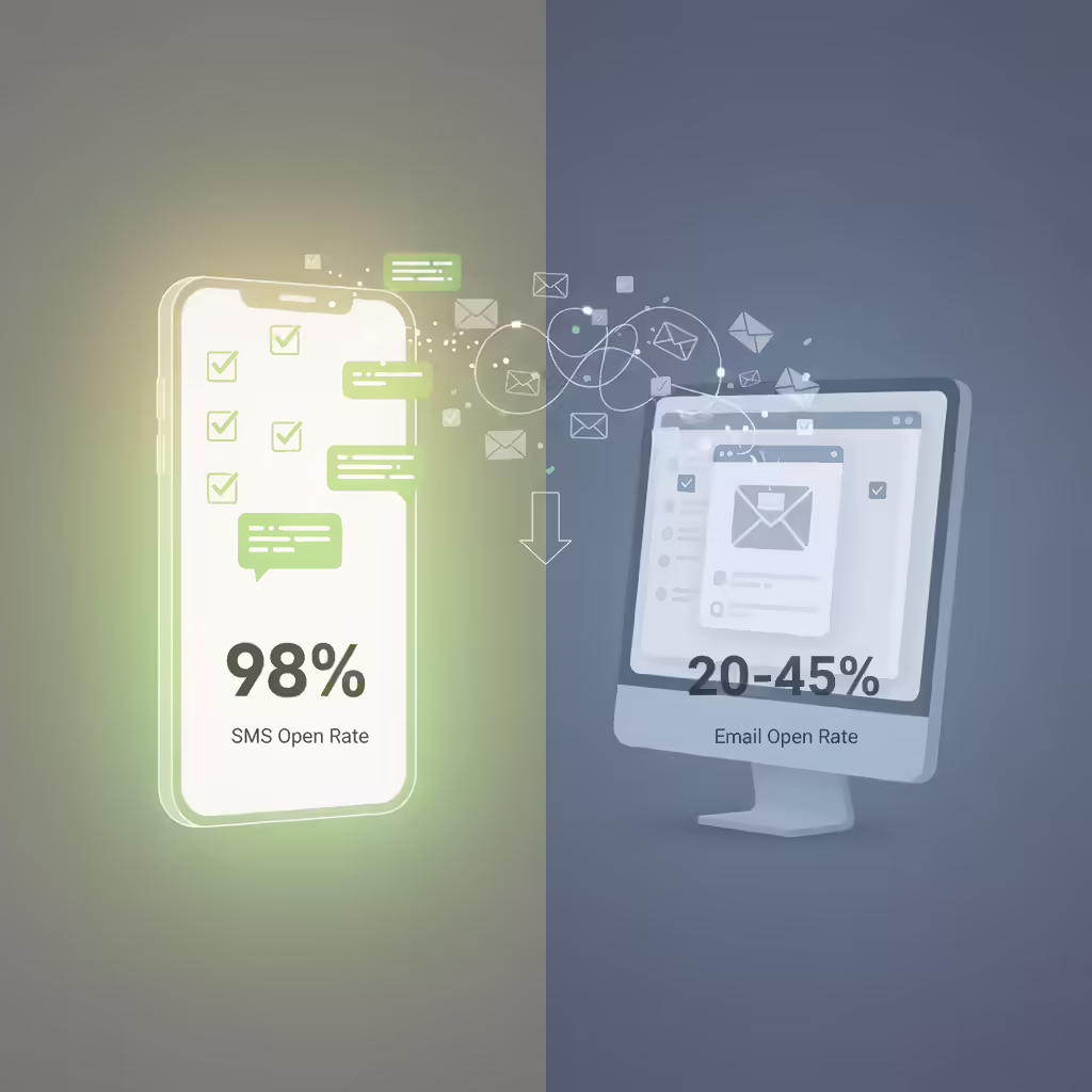 SMS vs. Email Open Rates