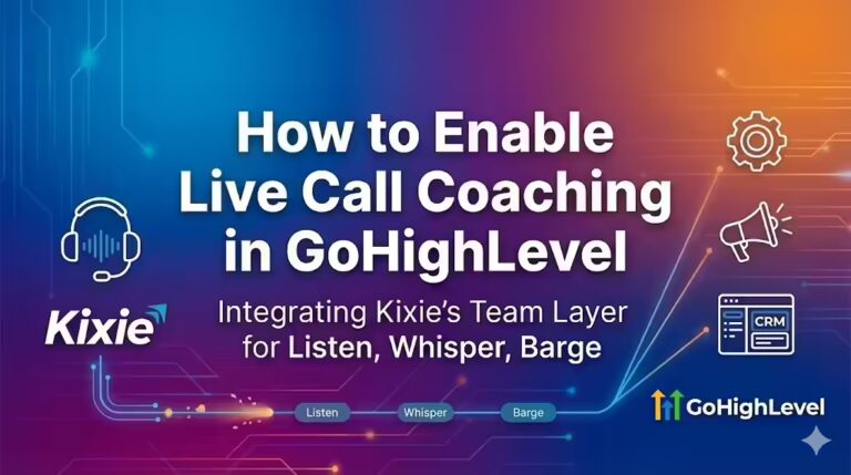 How to Enable Live Call Coaching in GoHighLevel