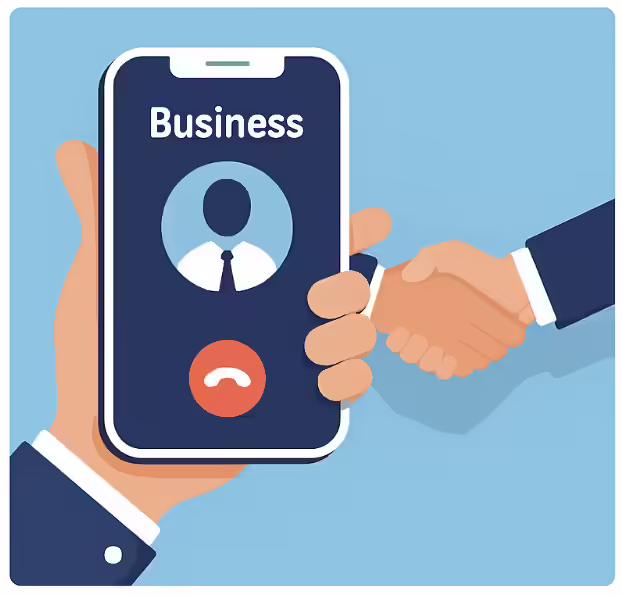 Digital Handshake Illustration