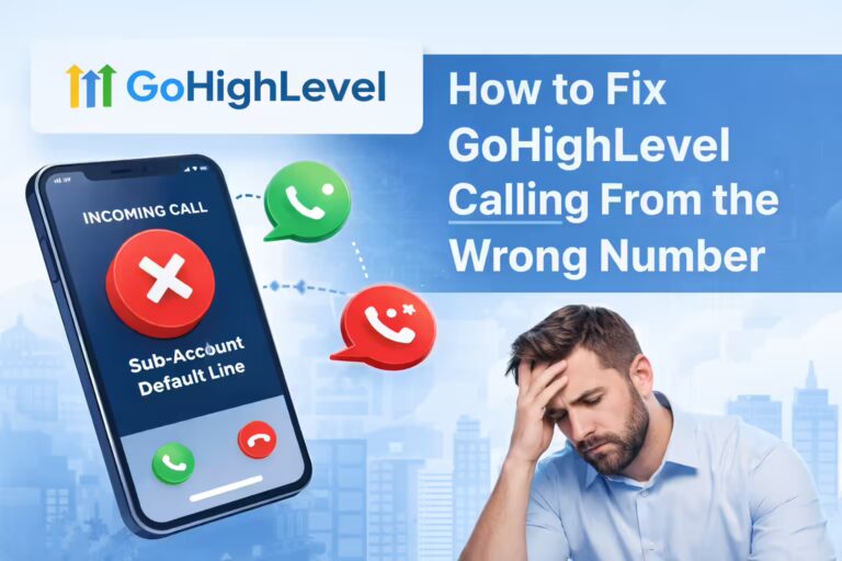 Fix GoHighLevel Calling From the Wrong Number