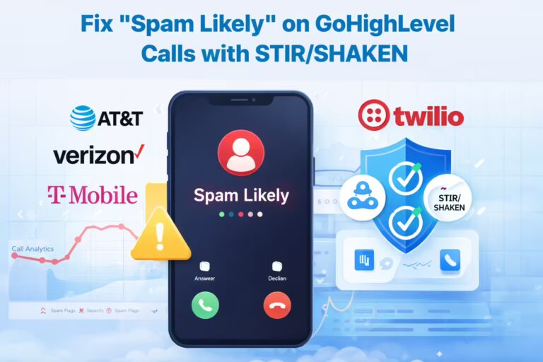 Fix Spam Likely on GoHighLevel Calls with Stir SHAKEN