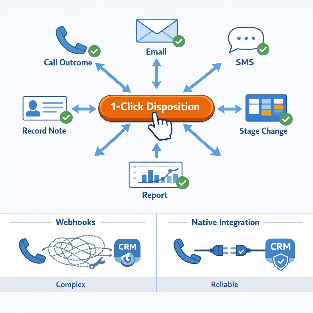 1-Click Disposition as the Trigger for Advanced Automation