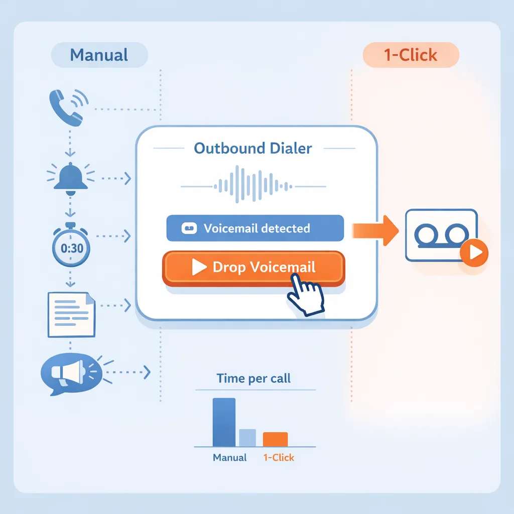 Eliminating Redundant Narration with 1-Click Voicemail Drop Actions
