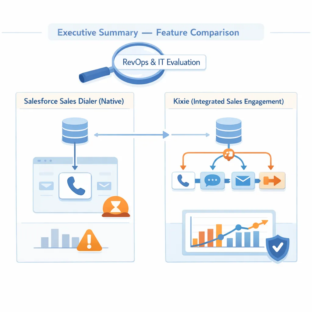 Executive Summary of the Feature Comparison Between Salesforce Sales Dialer and Kixie