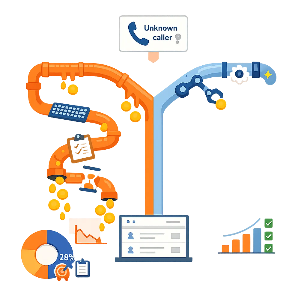 The Economic Impact of Manually Entering Unknown Callers into Salesforce