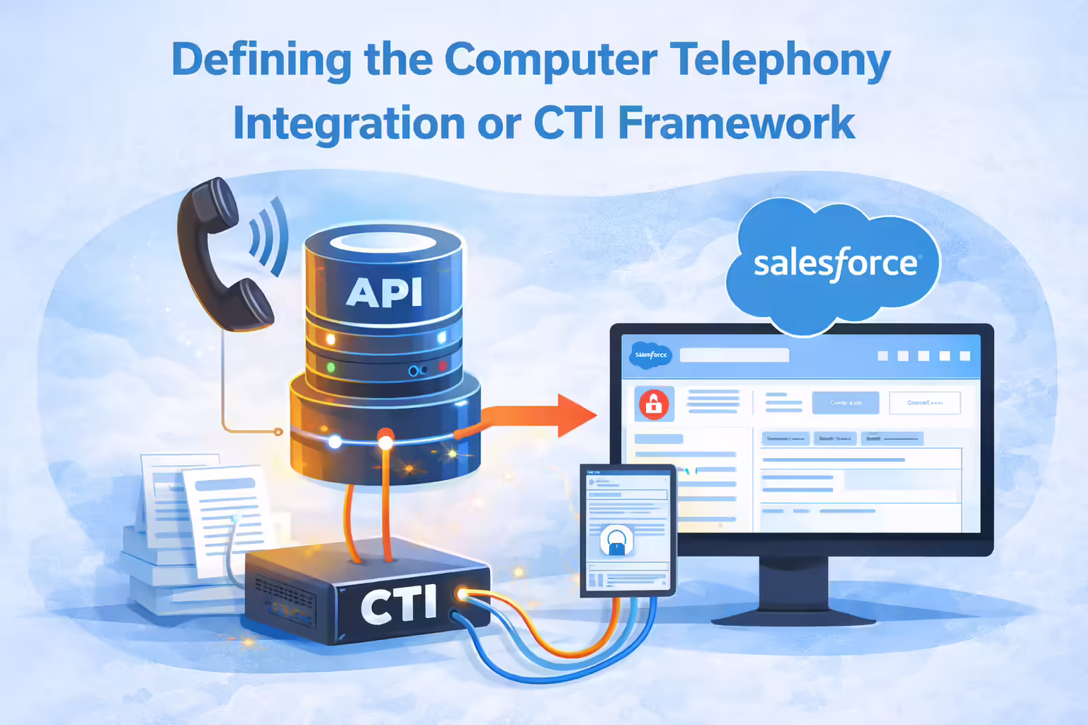 Defining the Computer Telephony Integration or CTI Framework