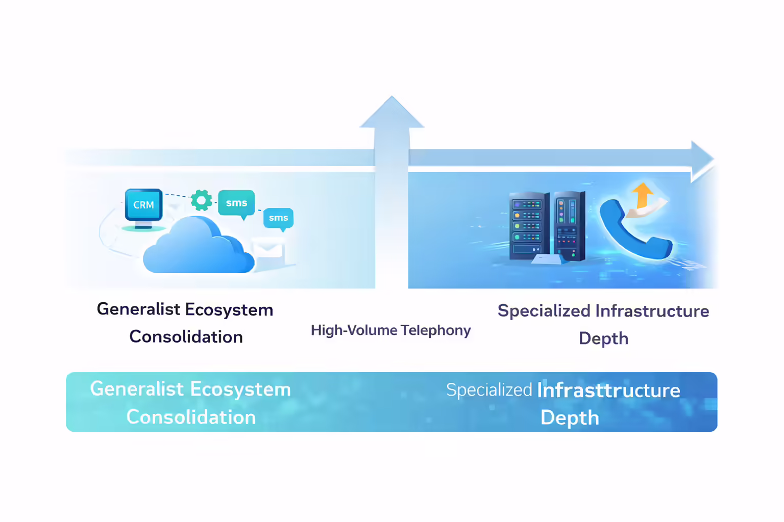 Ecosystem Consolidation vs Specialized Infrastructure Chart