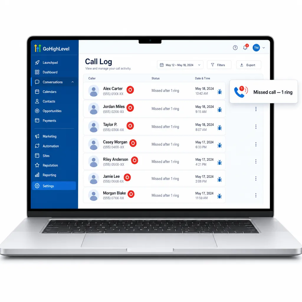 
        
        Anatomy of the GoHighLevel ‘One-Ring’ Inbound Call Bug
    