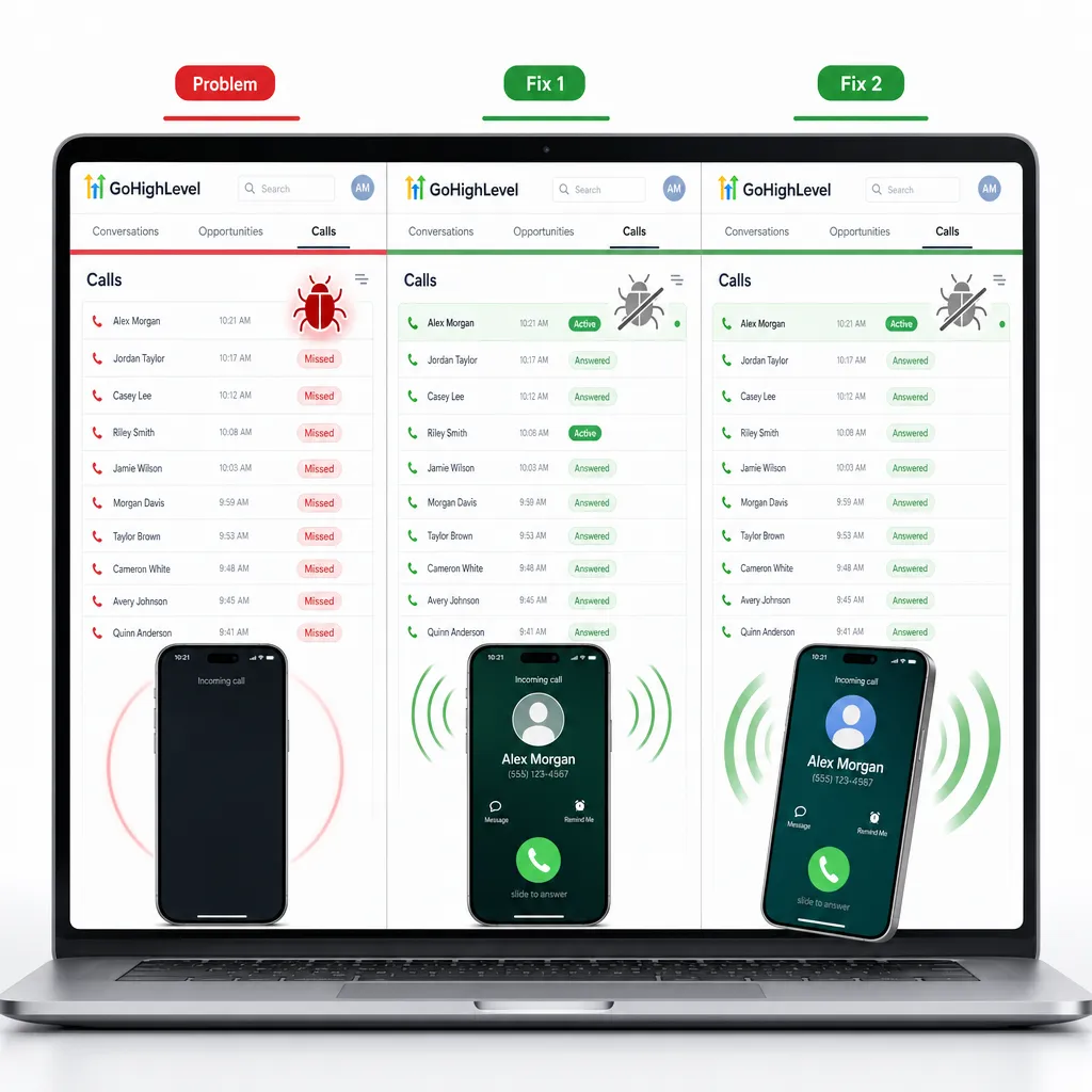 
        
        Comparing Fixes for the GoHighLevel ‘One-Ring’ Inbound Call Bug
    