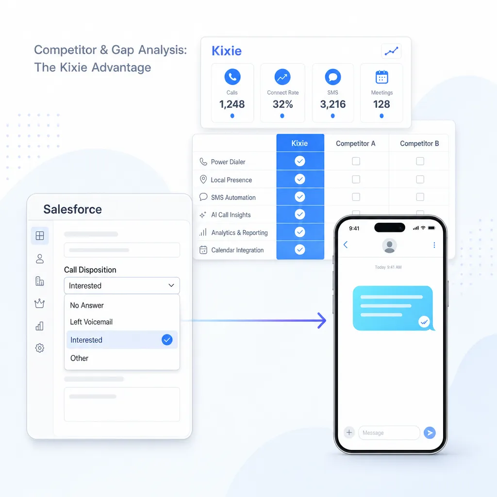 
            
            Competitor & Gap Analysis: The Kixie Advantage
        