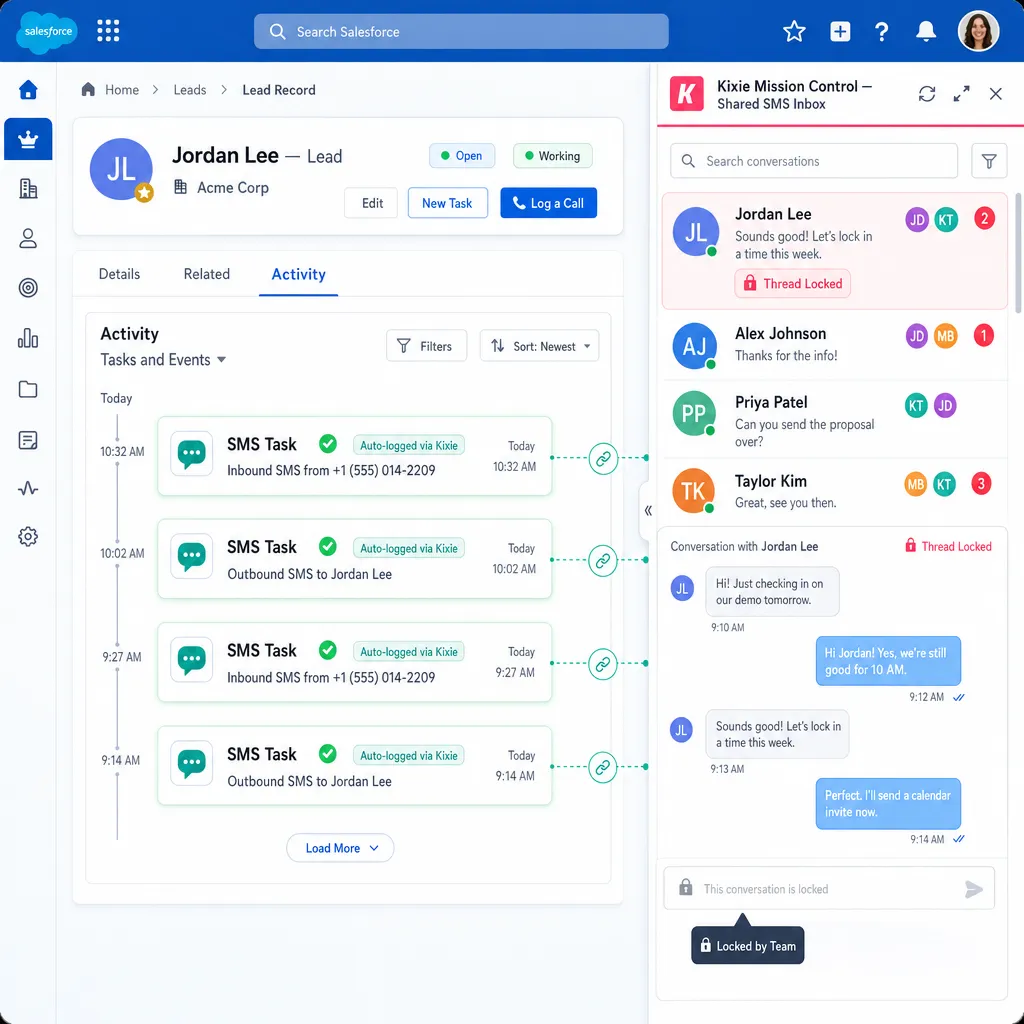  Conclusion: The Synchronized Shared SMS Inbox in Salesforce