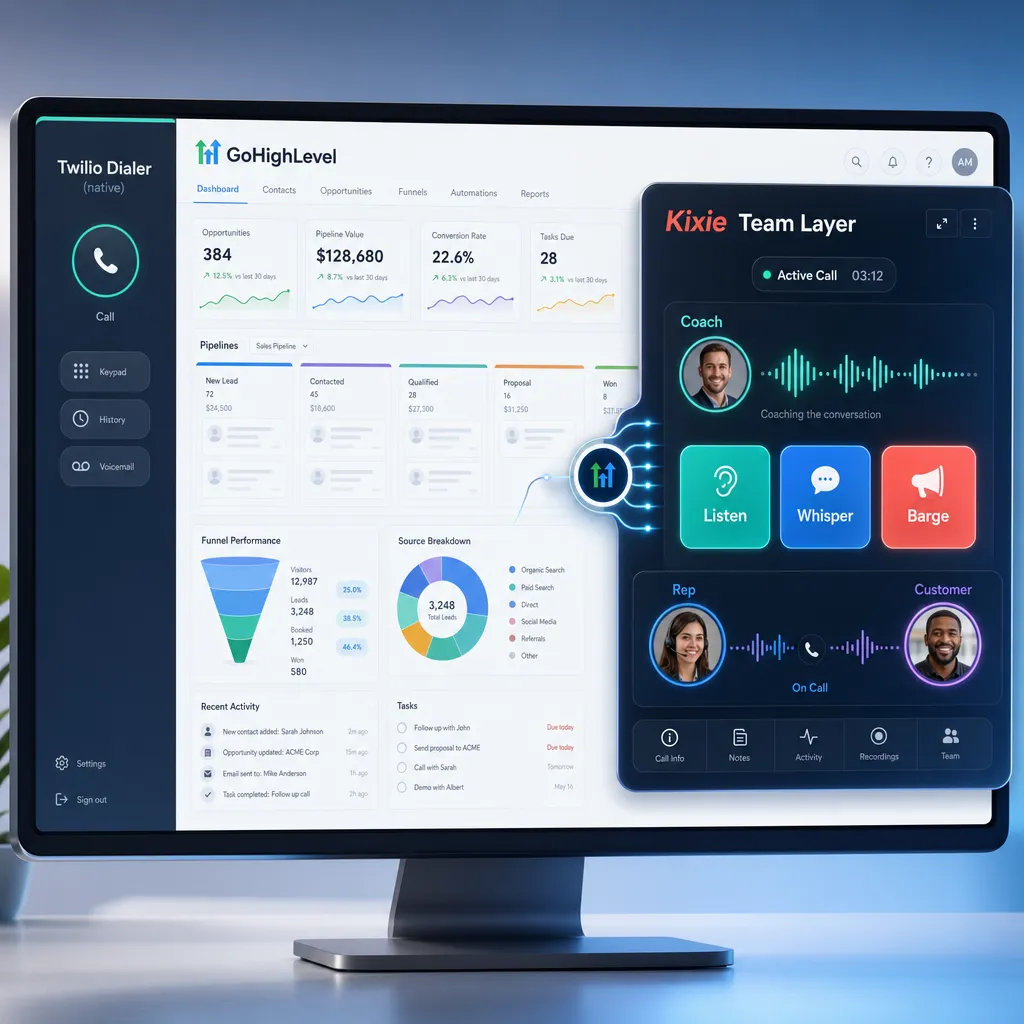 Executive Summary of the Live Call Coaching Framework in GoHighLevel