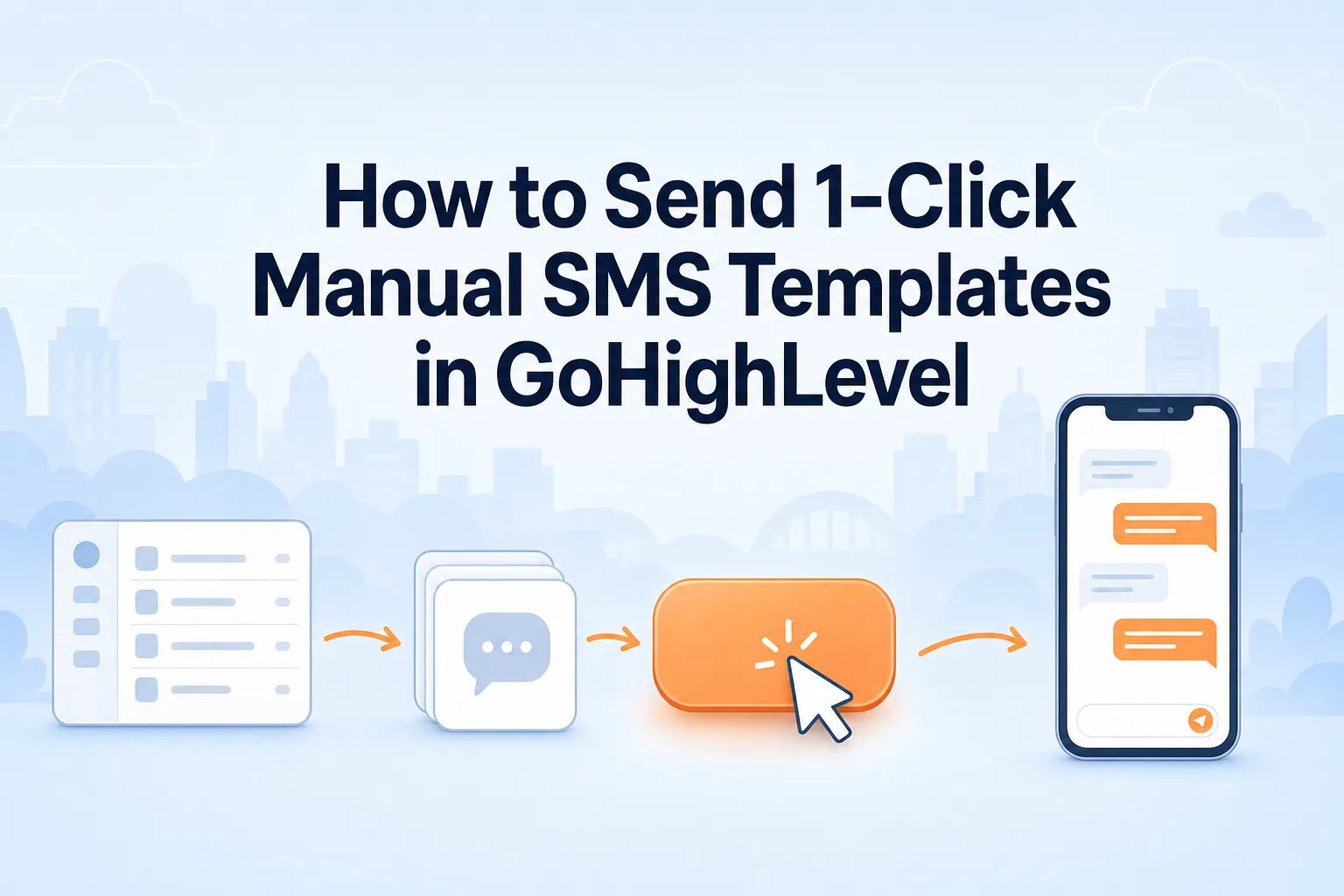 How to Send 1-Click Manual SMS Templates in GoHighLevel