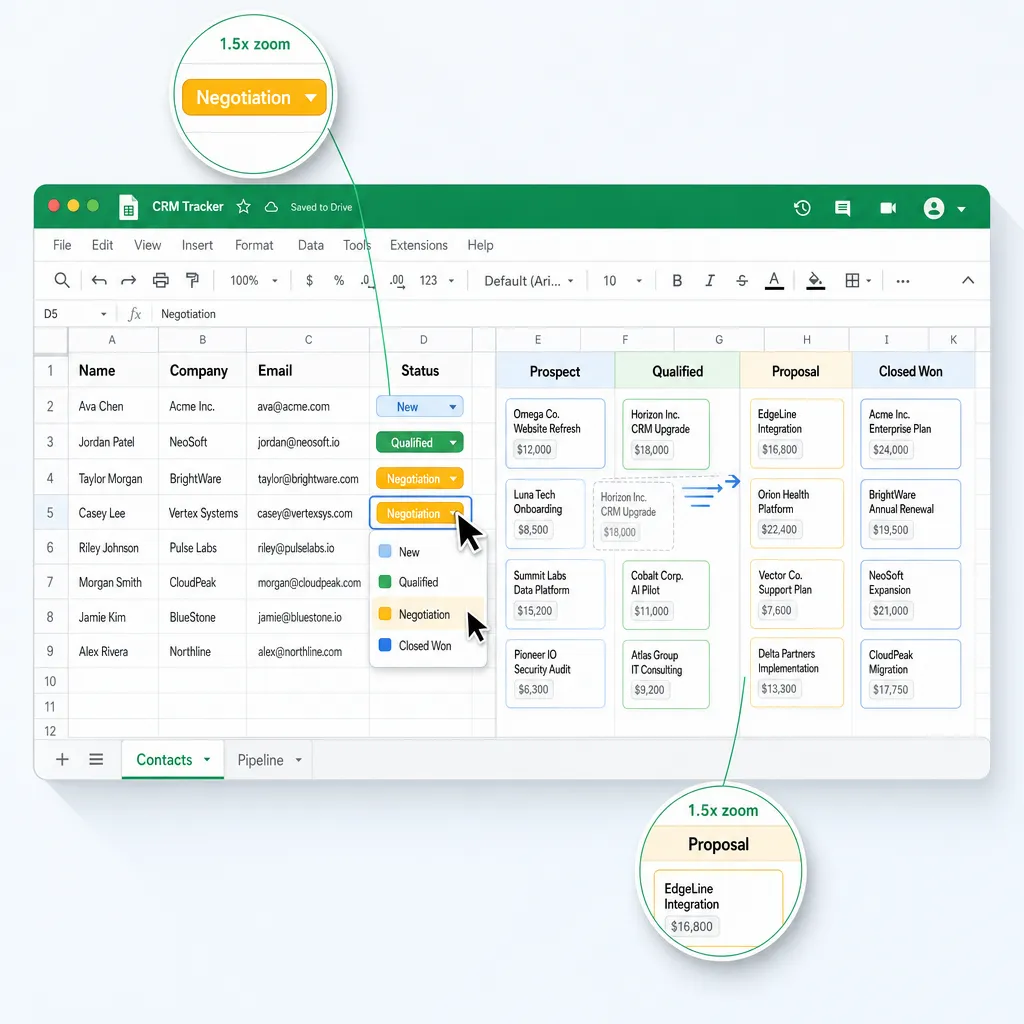Free CRM Template in Google Sheets + Best Practices
