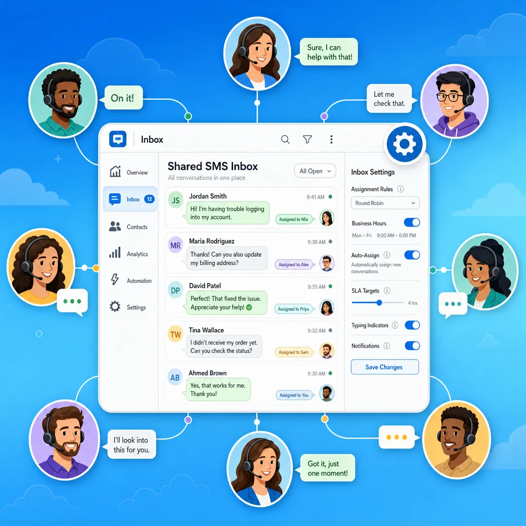 How to Manage a Shared SMS Inbox in Salesforce