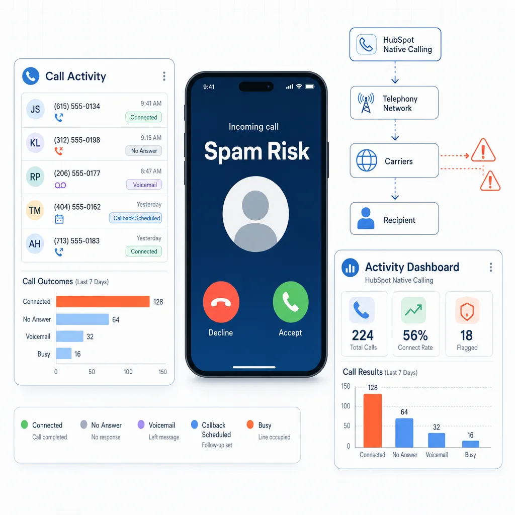 HubSpot calling limits for caller ID reputation