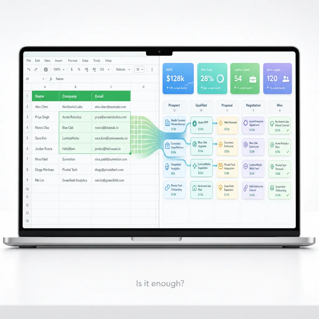 Is Google Sheets Enough as Your CRM in 2025?