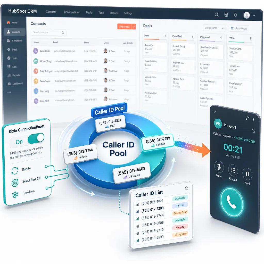 Kixie ConnectionBoost as a Framework for HubSpot Caller ID Rotation