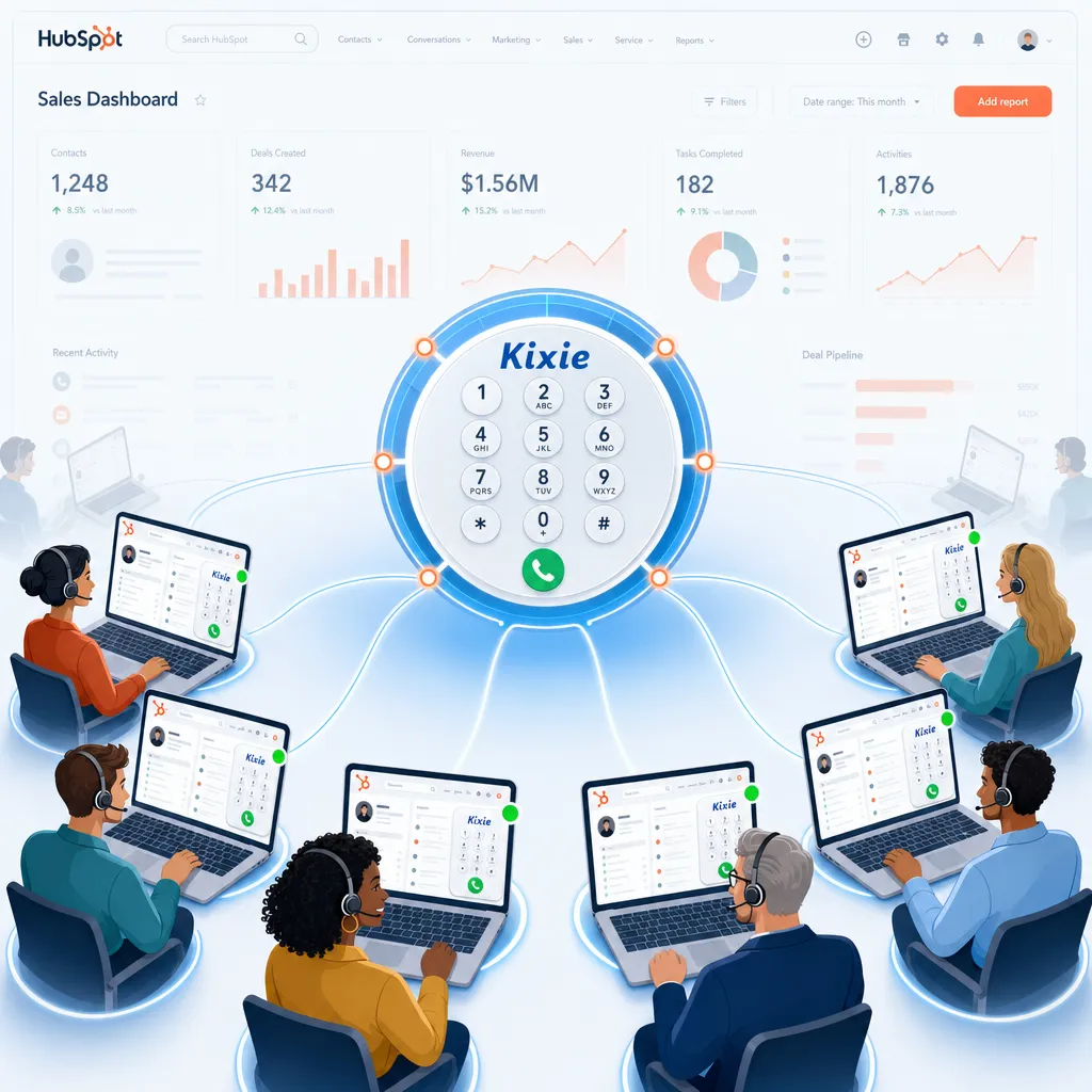 Kixie: The Best Affordable HubSpot Dialer for Growing Teams