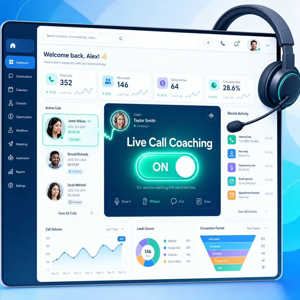 
            
                
                
            
            Operationalizing the Live Call Coaching Framework in GoHighLevel
        