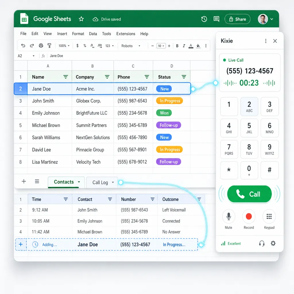 Supercharging Google Sheets with Sales Tools Like Kixie