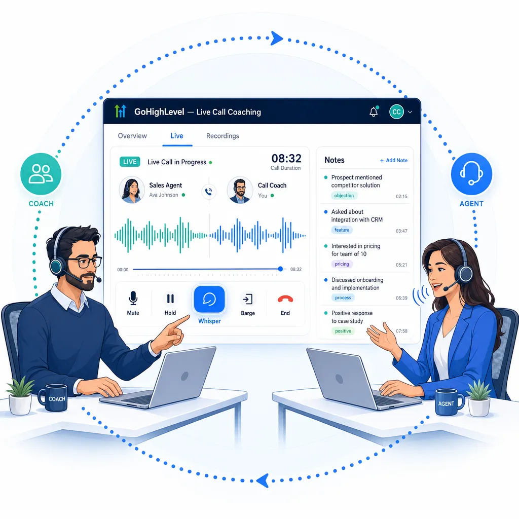 
            
                
            
            The Feedback Loop in the GoHighLevel Live Call Coaching Framework
        