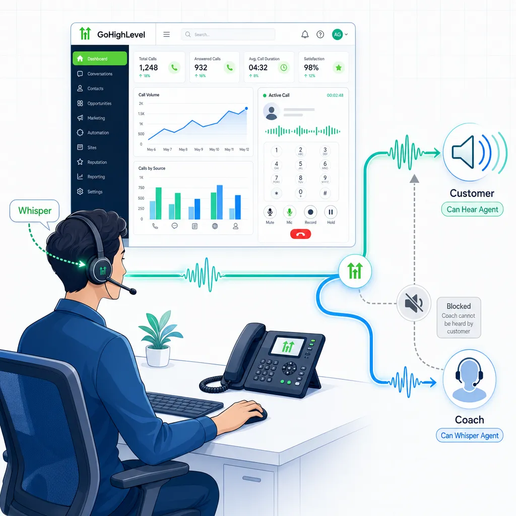 
            
                
            
            The GoHighLevel Telephony Architecture and Live Call Coaching Limitations
        