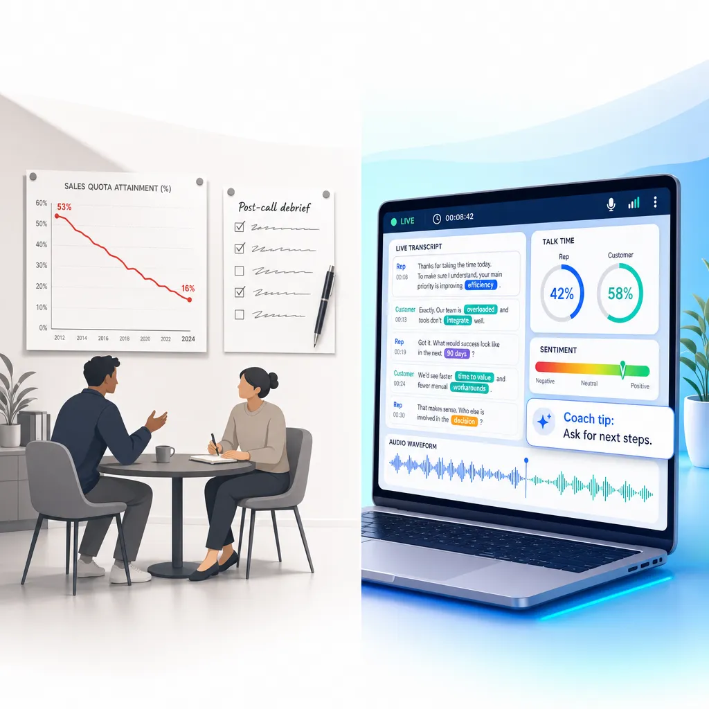 The Quota Crisis and the Live Call Coaching Solution