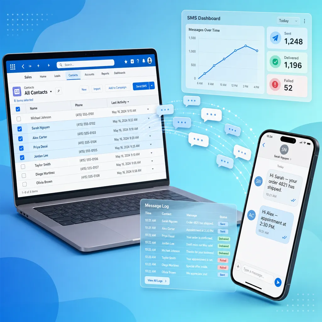  Tracking Bulk Personalized SMS from List Views in Salesforce