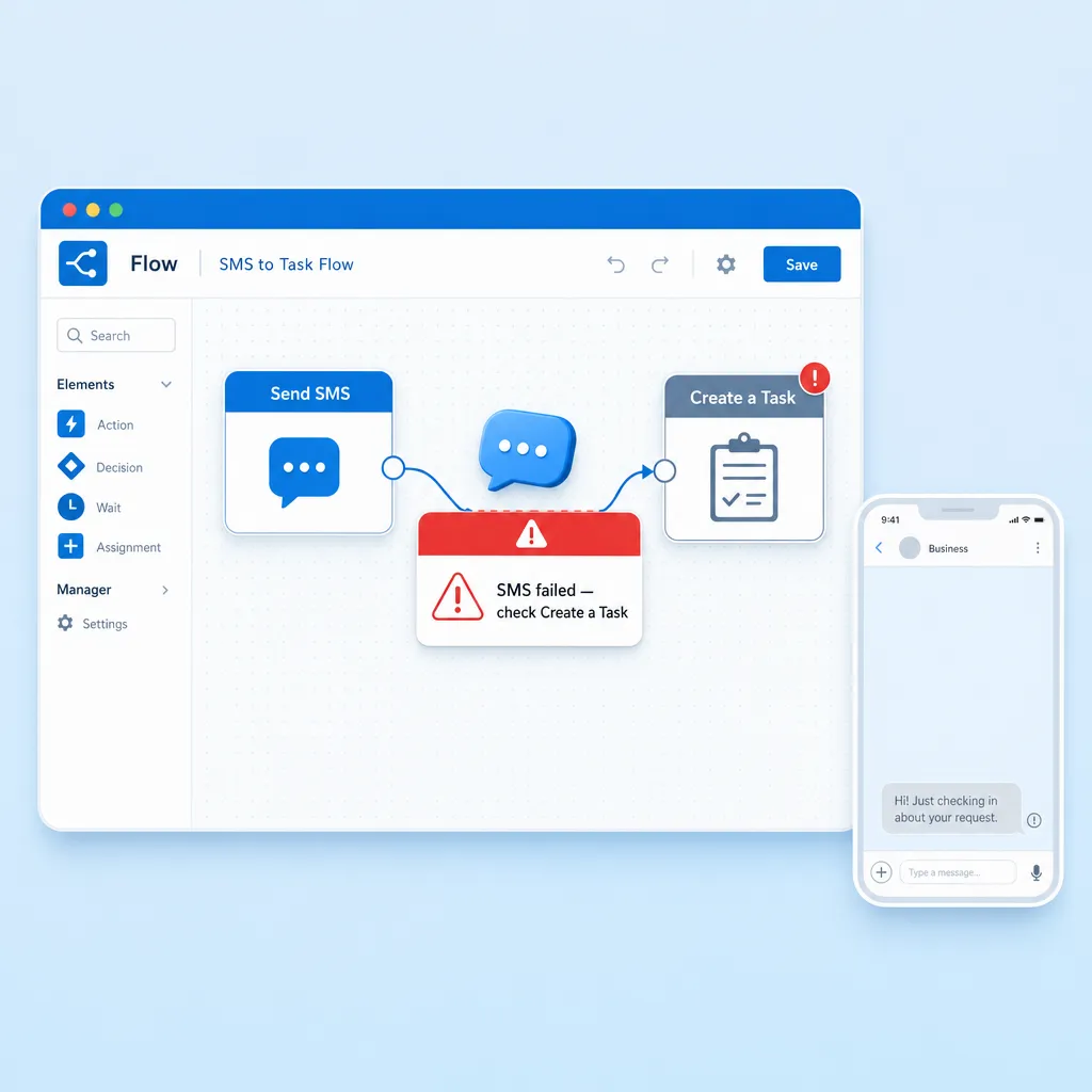  Troubleshooting SMS Errors in Salesforce Flow