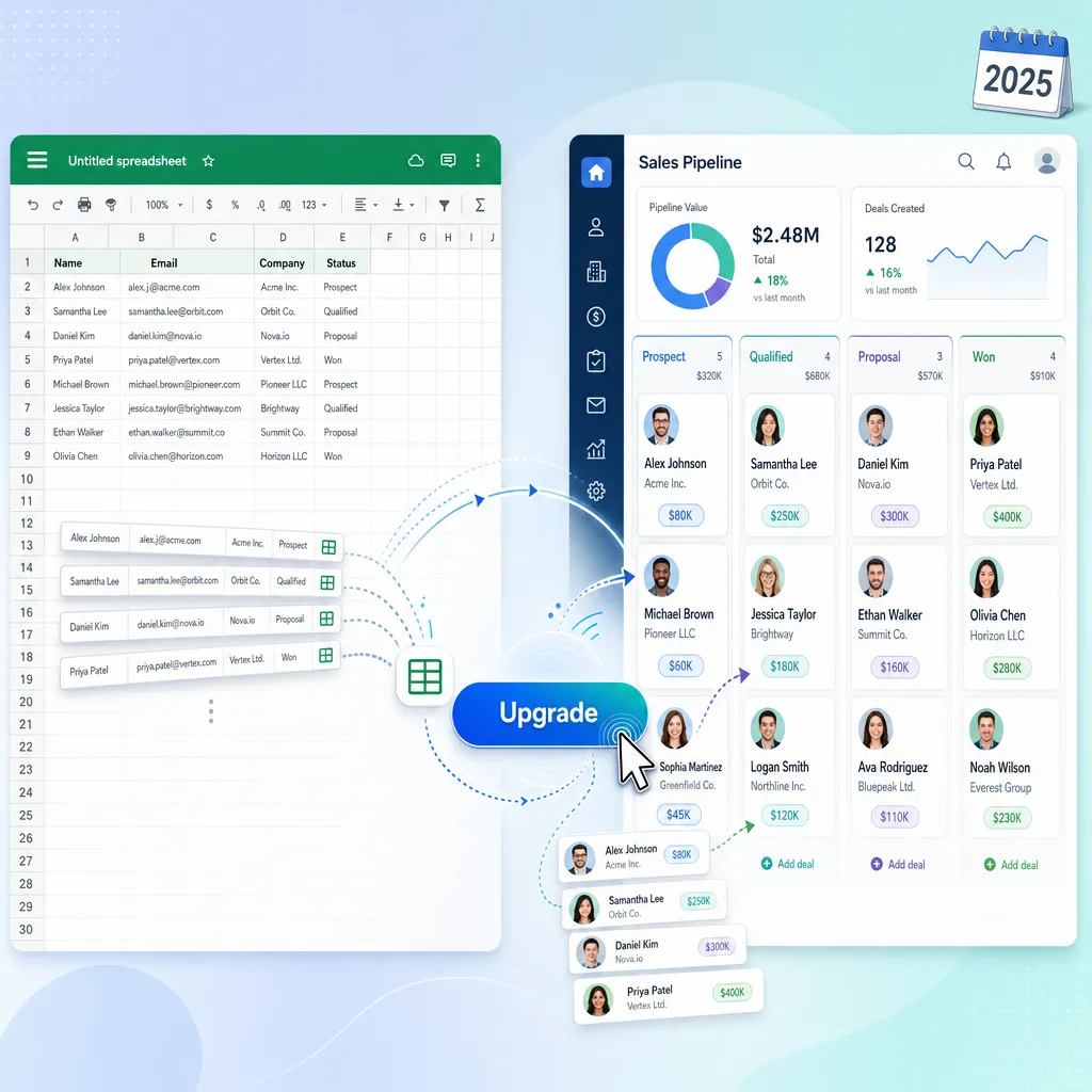 When to Upgrade from Google Sheets to a Dedicated CRM