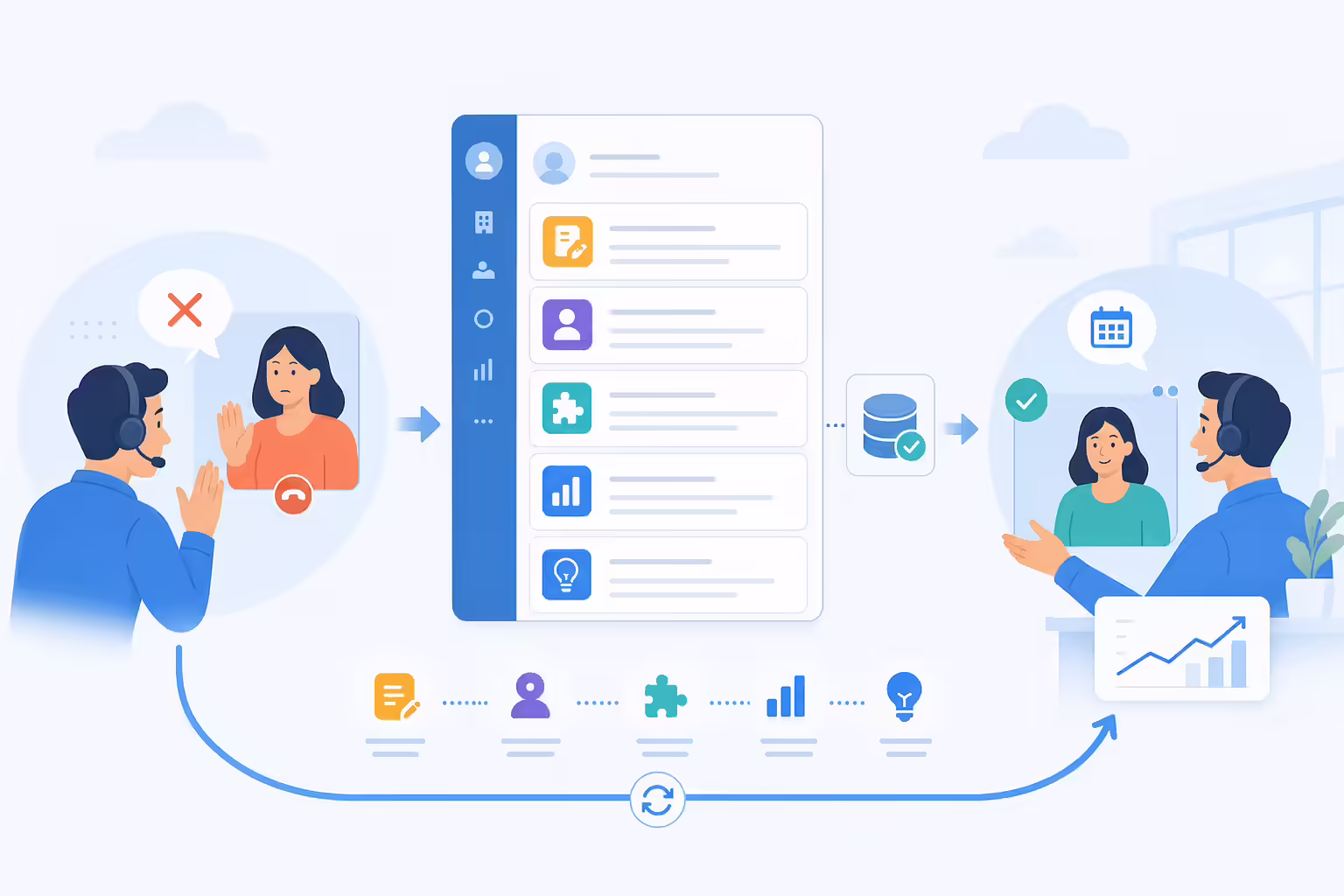 Sales rejection feedback loop turning objections into CRM insights