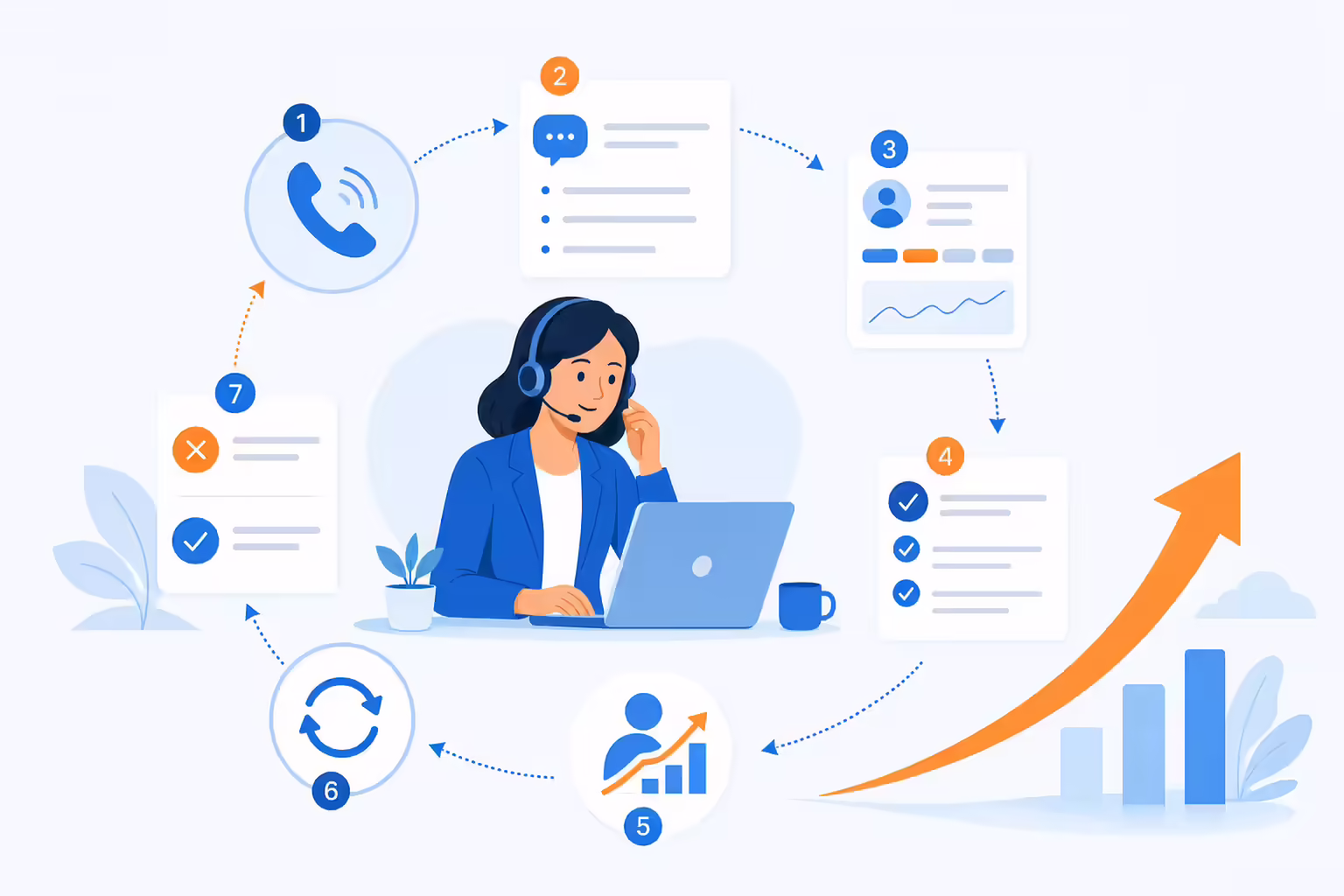 Sales call practice loop improving phone techniques