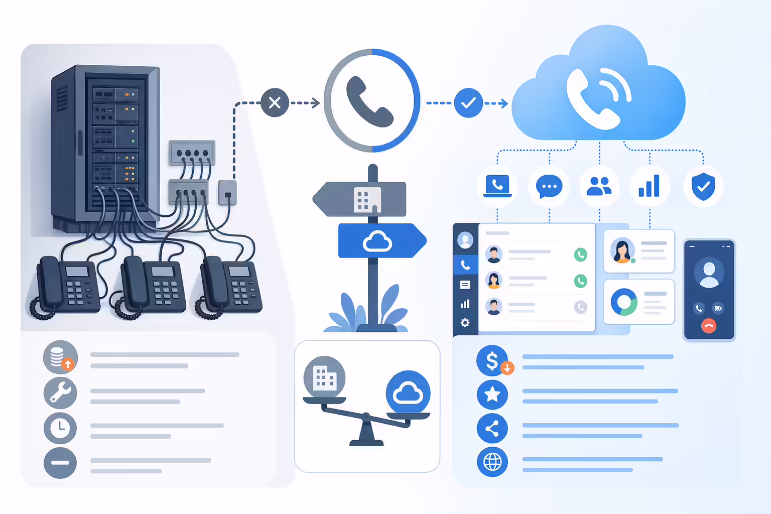 Cloud VoIP business phone system selection workflow