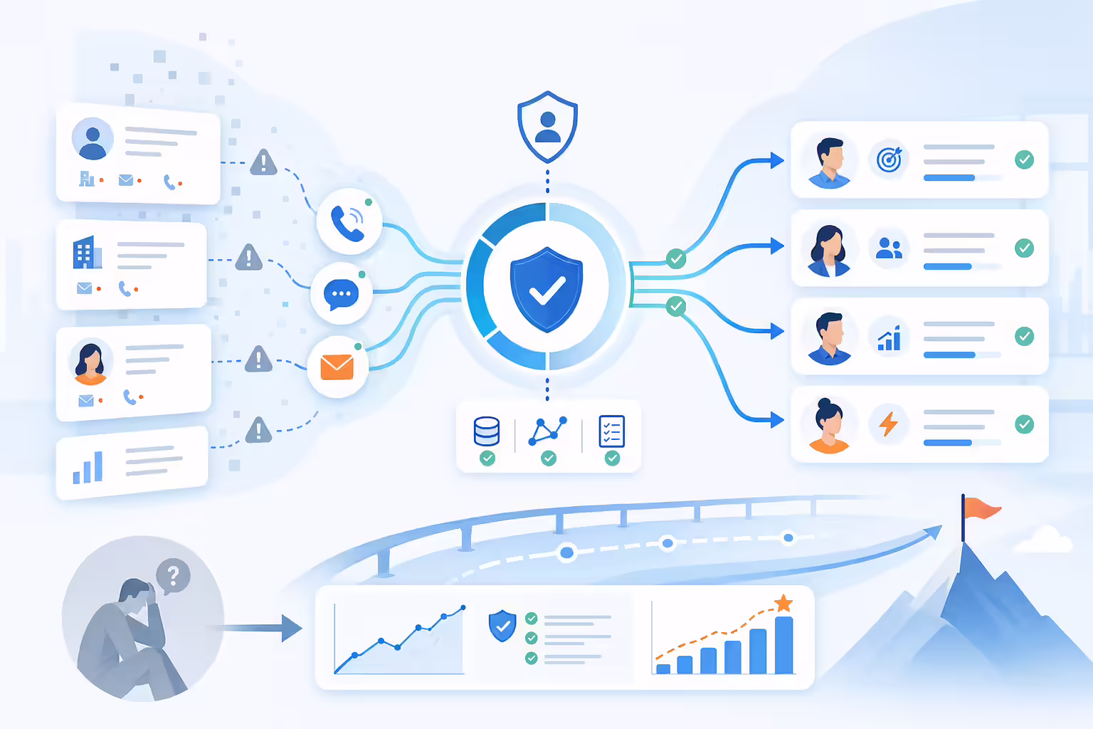 Revenue leaders using clean data and orchestration to make confident decisions