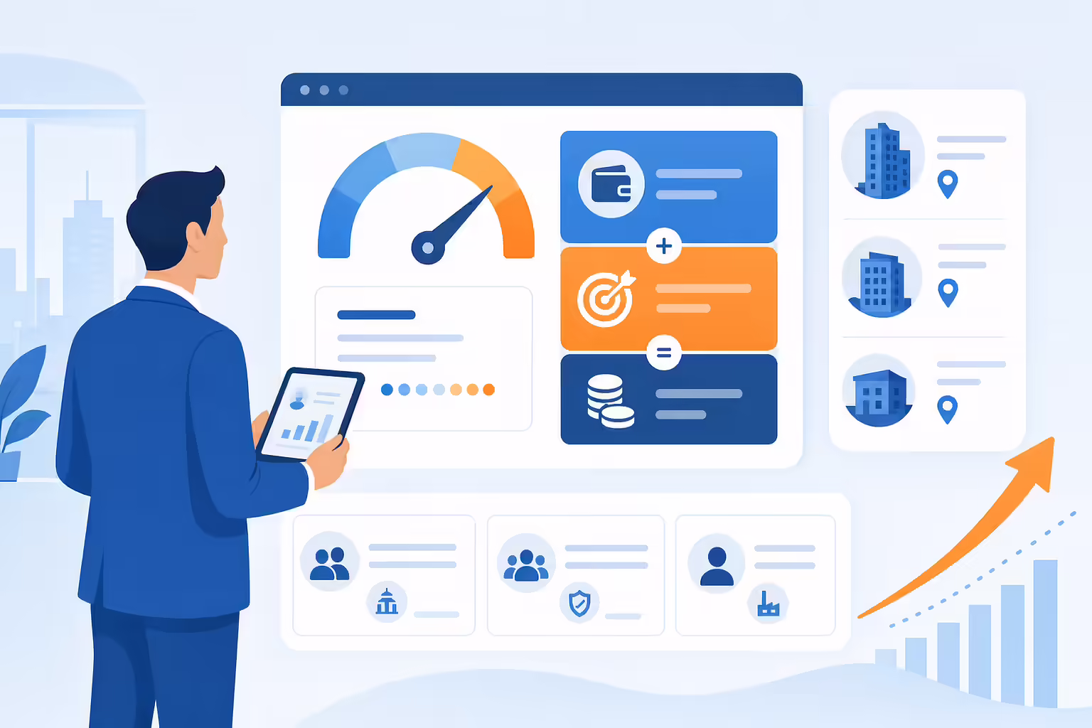 Enterprise account manager salary dashboard with base pay and commission