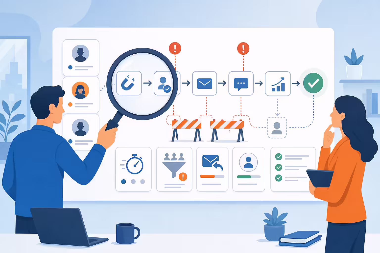 Sales process assessment workflow
