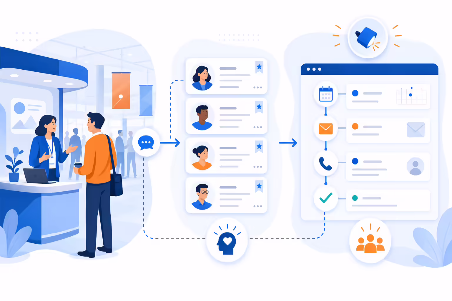 Conference follow-up workflow turning event conversations into sales leads