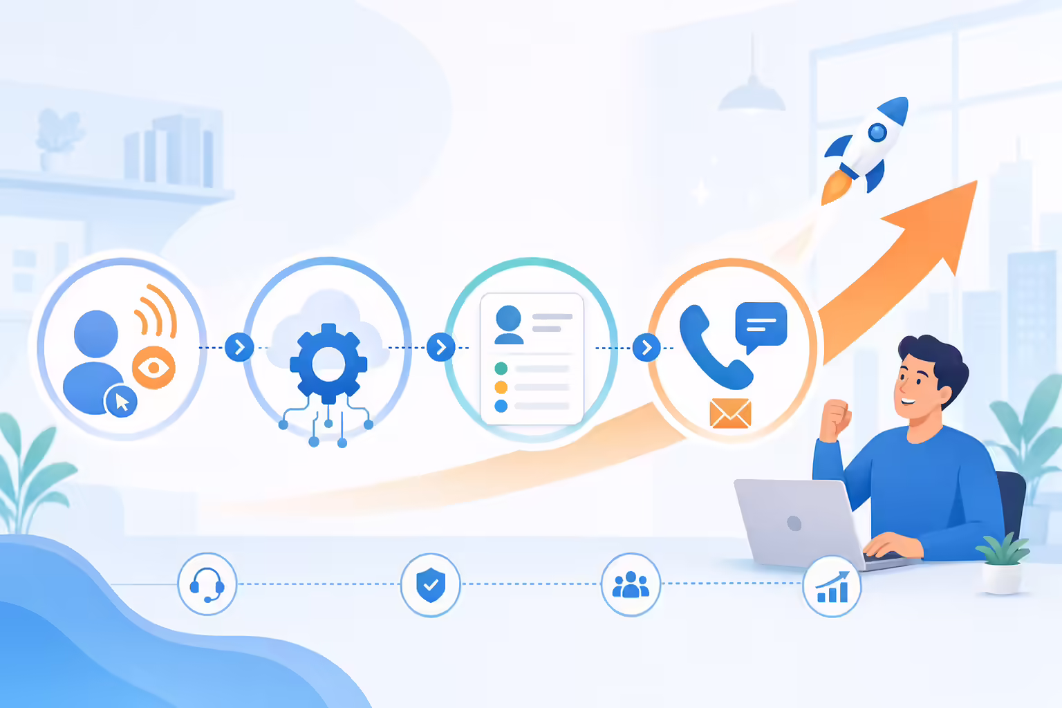 Automated sales engagement launch workflow