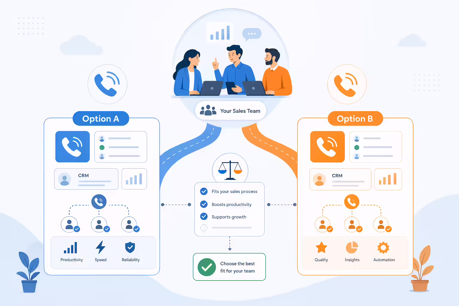 Sales dialer options compared for team workflow fit