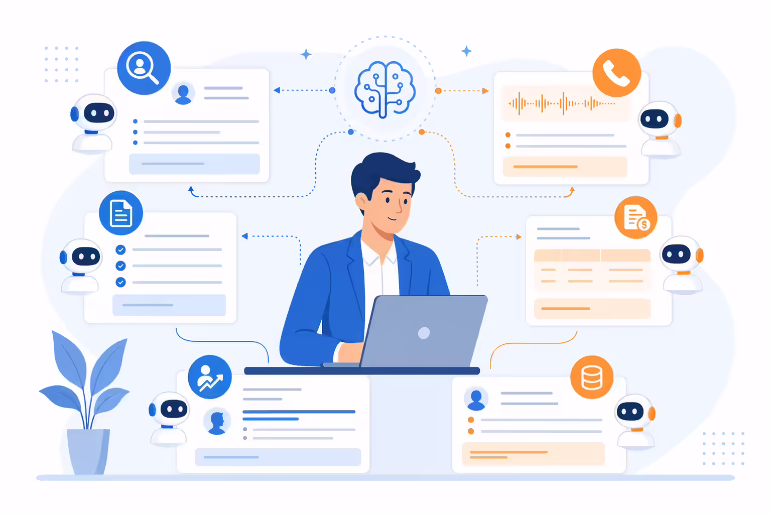 AI agents assisting daily sales workflows