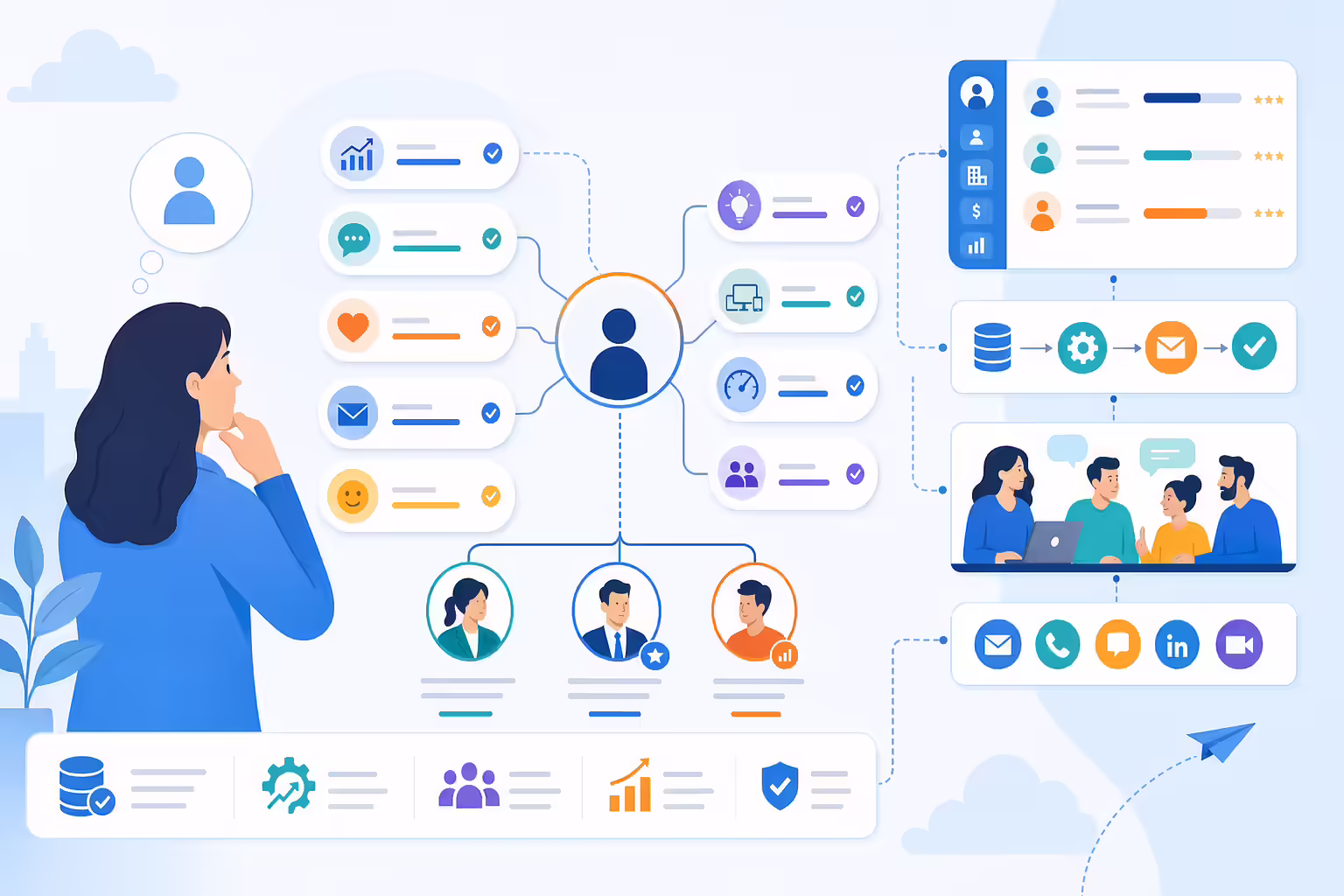 Sales operations role decision map with CRM workflow signals